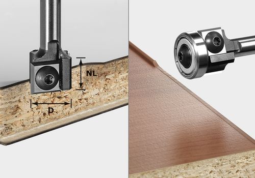 Festool glodalo za obrezivanje rubova sa izmjenjivim nožićima S8 HW D19 12x12 KL OFK