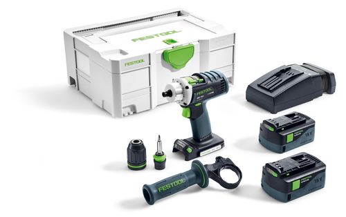 Festool baterijski zavijač/ bušilica QUADRIVE DRC 18/4 Li 5,2-Plus