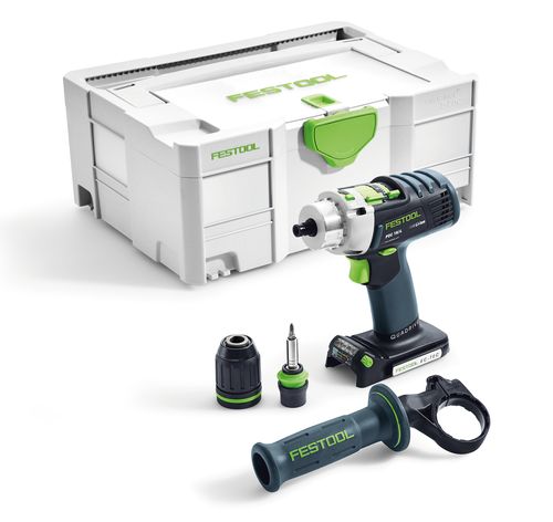 Festool baterijska udarna bušilica QUADRIVE PDC 18/4 Li-Basic