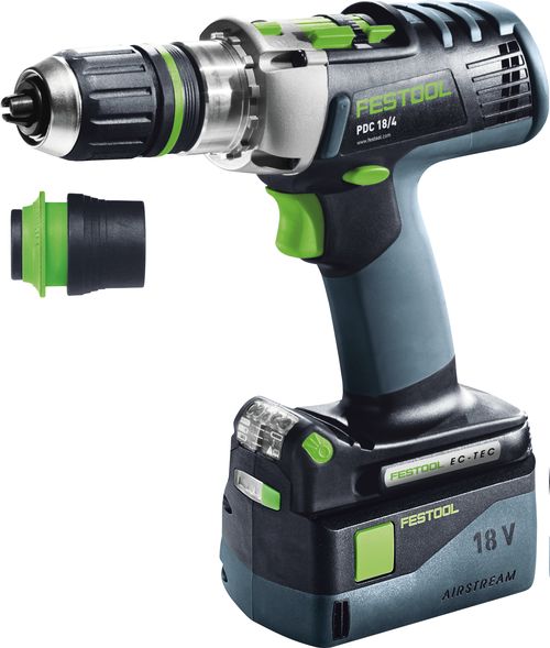 Festool baterijska udarna bušilica QUADRIVE PDC 18/4 5,2/4,0 I-Plus