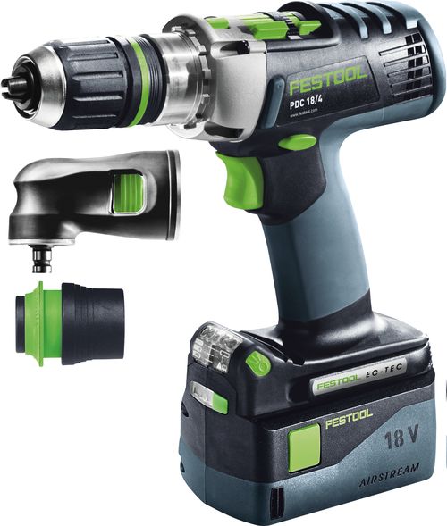 Festool baterijska udarna bušilica QUADRIVE PDC 18/4 Li 5,2-Set-SCA
