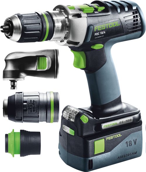 Festool baterijska udarna bušilica QUADRIVE PDC 18/4 Li 5,2-Set/XL-SCA