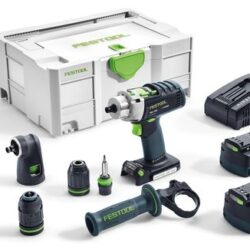 Festool baterijska udarna bušilica QUADRIVE PDC 18/4 Li 5,2-Set/XL-SCA