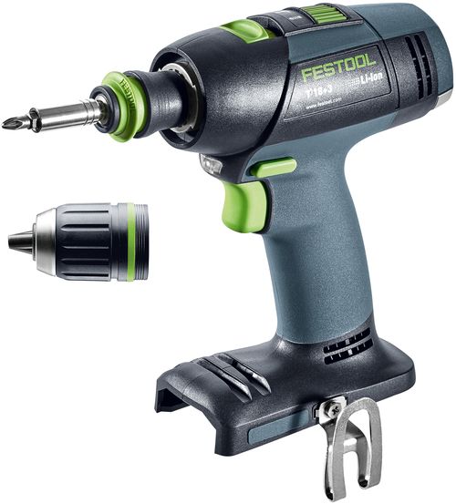 Festool baterijski zavijač/bušilica bez baterije i punjača T 18+3 Li-Basic
