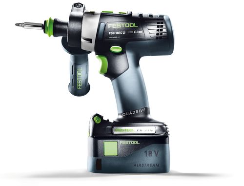 Festool baterijska udarna bušilica QUADRIVE PDC 18/4 Li 5,2-Plus-SCA