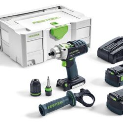 Festool baterijska udarna bušilica QUADRIVE PDC 18/4 Li 5,2-Plus-SCA
