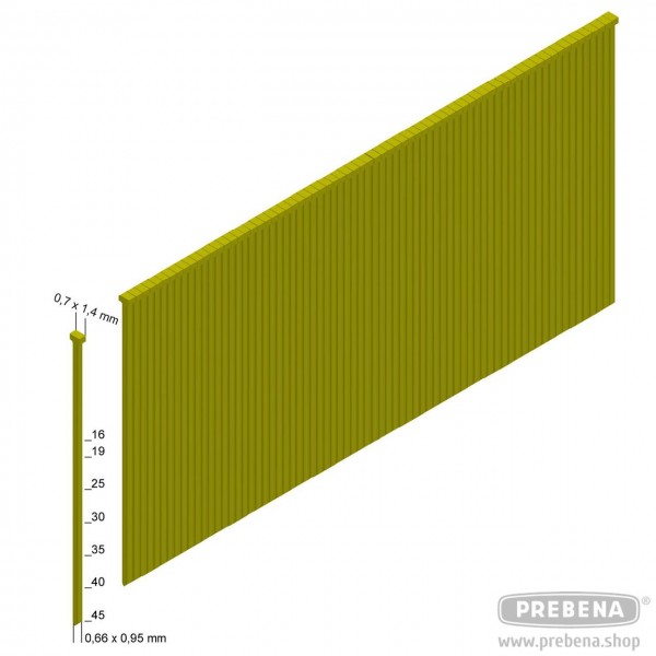 Prebena pocinčani čavli obloženi smolom JA30CNK (10.000 kom)