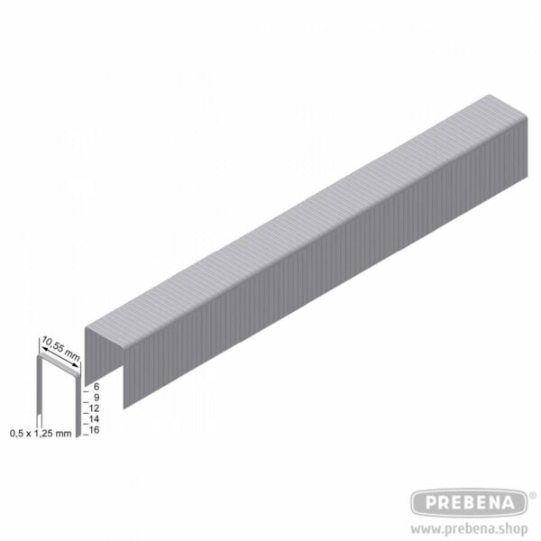Prebena pocinčani ulošci PF06CNK za klamericu 6mm (8.000 kom)