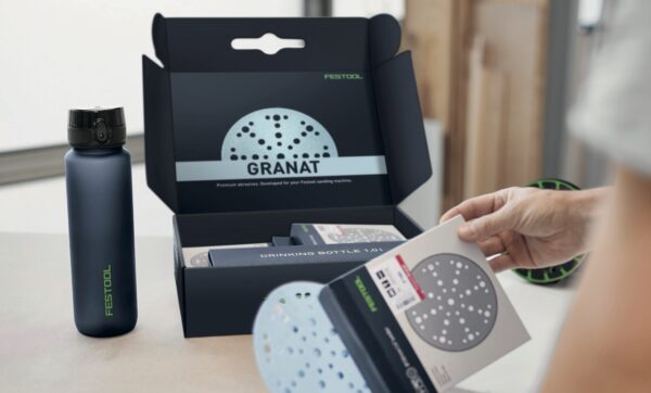 Festool brusni papir GRANAT D150 početni set + besplatna 1L Festool boca za piće