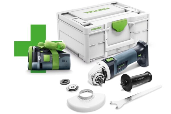 Festool baterijska kutna brusilica AGC 18-125 EB-Basic-5,0