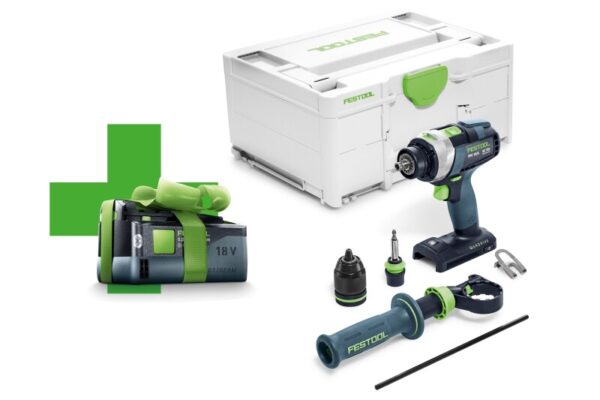 Festool baterijska udarna bušilica QUADRIVE TPC 18/4 I-Basic-5,0