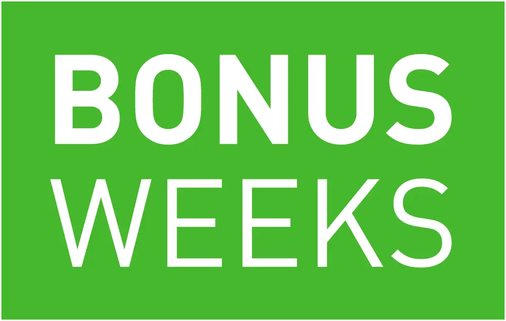 Bonus weeks logo